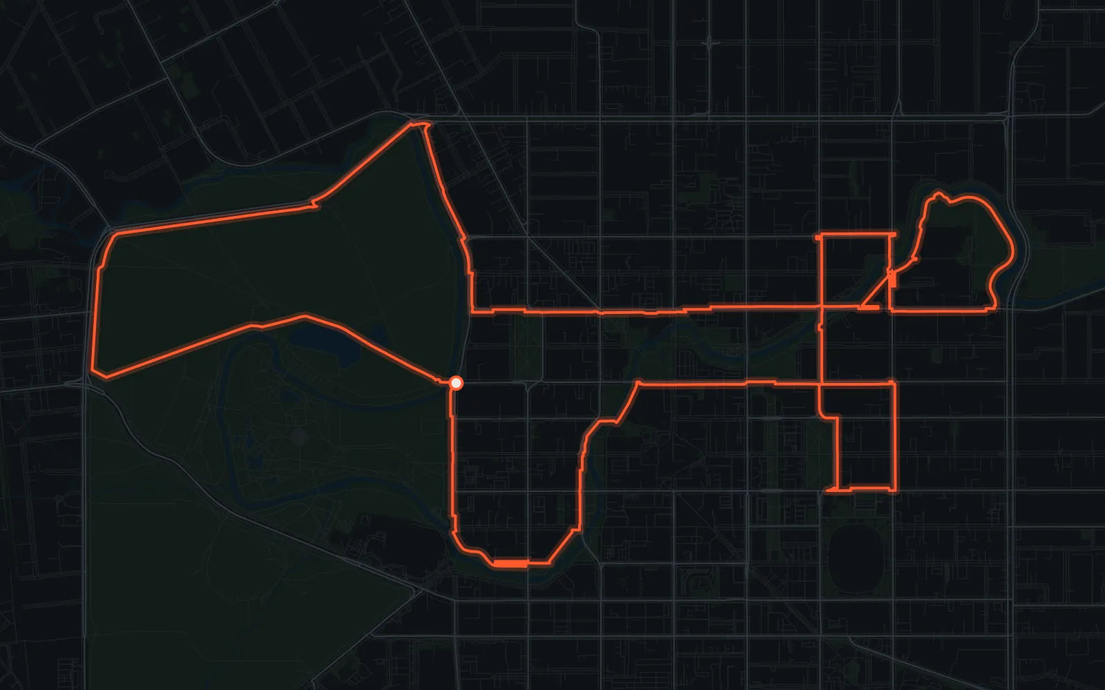 Map of the Christchurch Marathon central city course