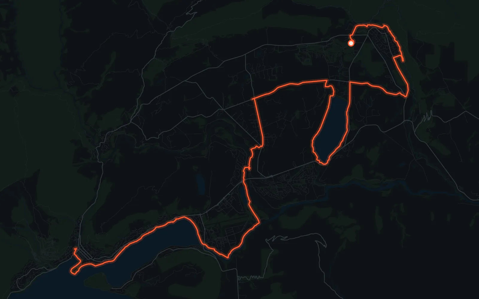 Map of the Queenstown Marathon course from Millbrook to Queenstown